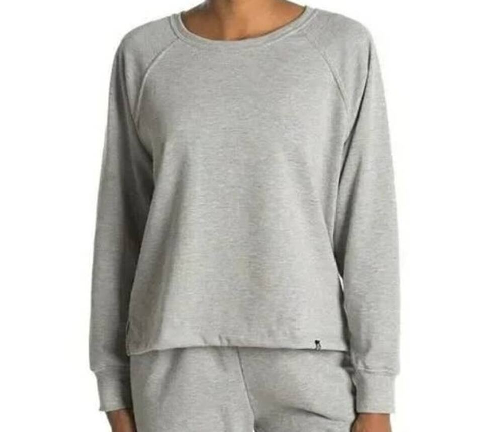 Circle X Heather Grey top Medium NEW Long sleeve Raglan Crew Neck Cozy CASUAL